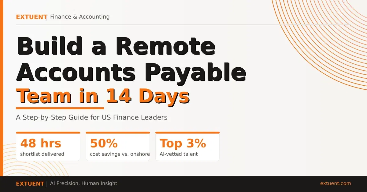 Remote Accounts Payable Team in 14 Days